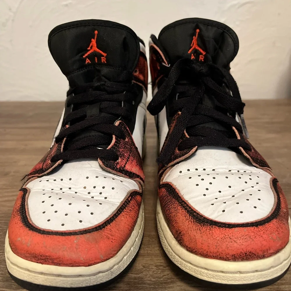 Nike Black, Red, and White High-Tops